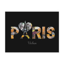 J'aime Paris avec un décor urbain bien coloré