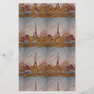 J'aime Paris (I Kärlek Paris) Brevpapper