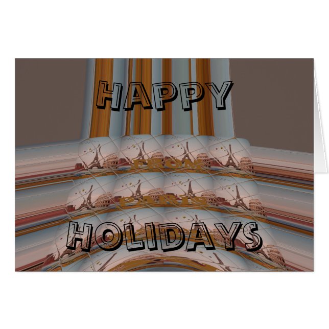 J'aime Paris (I Kärlek Paris) Hälsningskort (Framsidan Horizontal)