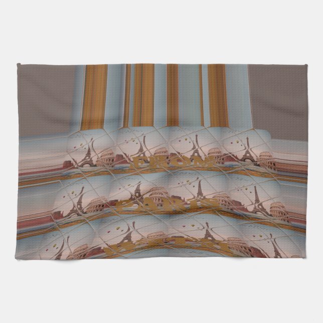 J'aime Paris (I Kärlek Paris) Kökshandduk (Horisontell)