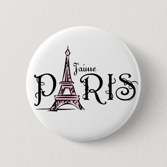 J'aime Paris knäppas Knapp (Framsida)