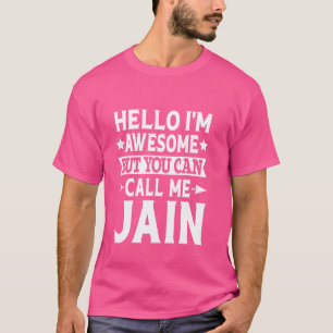 Jain Surname Ring mig Jain-familjens efternamn Ja T Shirt