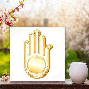 Jain Symbol Fototryck