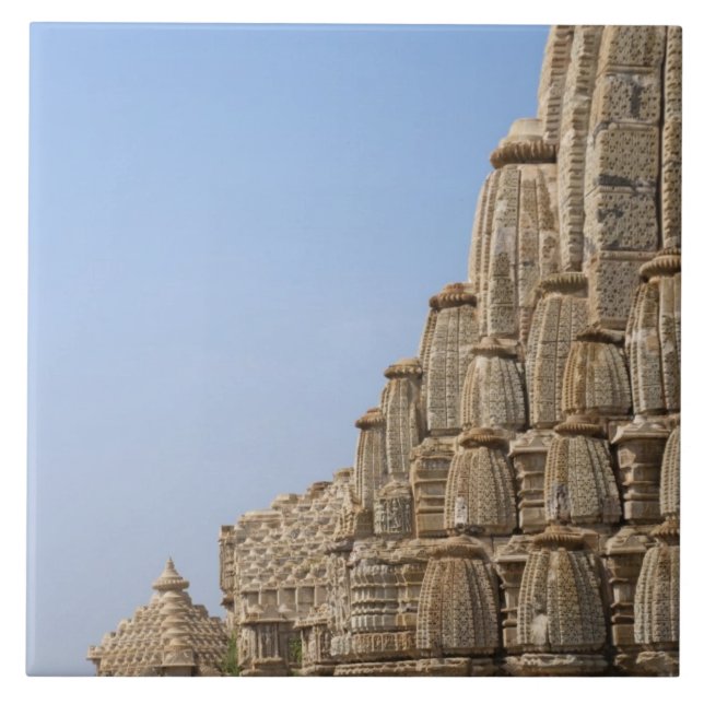 Jain temple i Chittorgarh Fort, Indien Kakelplatta (Framsidan)