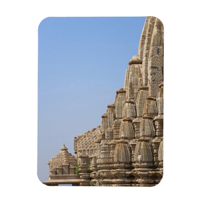 Jain temple i Chittorgarh Fort, Indien Magnet (Vertikal)