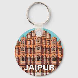 Jaipur Hawa Mahal Souvenir Nyckelring