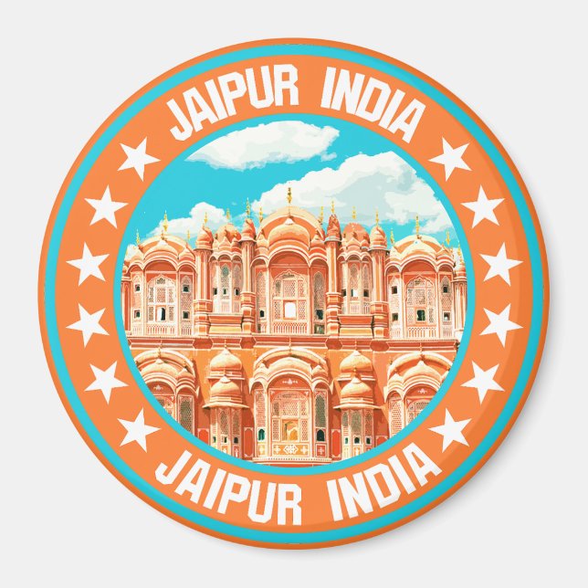 Jaipur India Magnet (Framsidan)