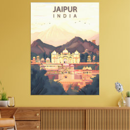 Jaipur – Indiens kungliga rosa stad Canvastryck