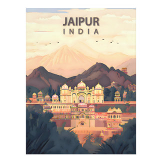 Jaipur – Indiens kungliga rosa stad Fototryck