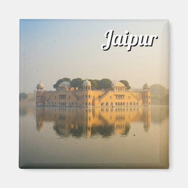 Jaipur Jal Mahal Souvenir Magnet (Framsidan)