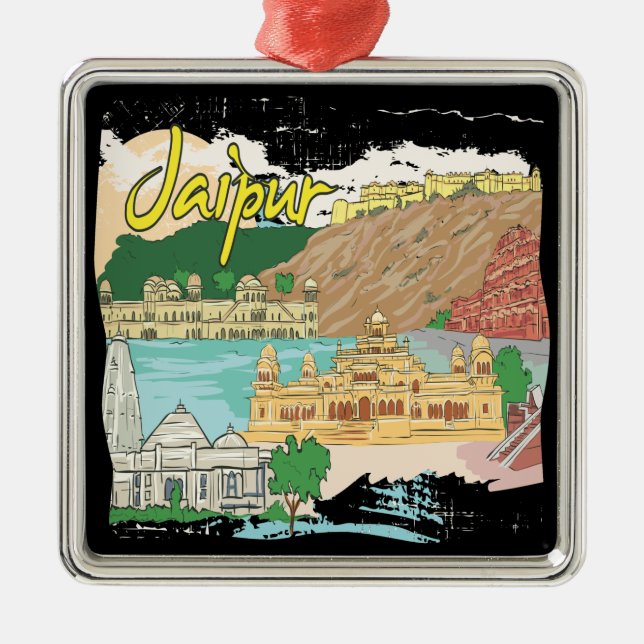 Jaipur Julgransprydnad Metall (Framsidan)