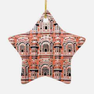 jaipur slott india julgransprydnad keramik