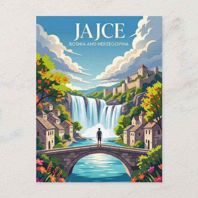 Jajce Bosnien och Hercegovina Vykort (Framsida)