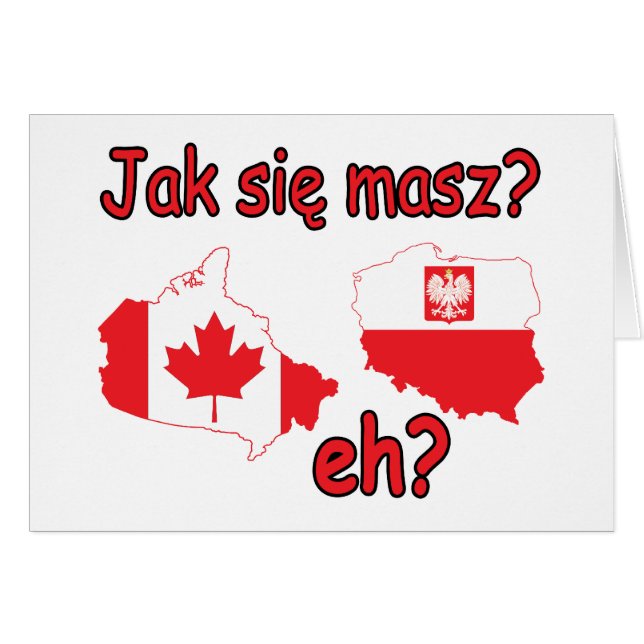 Jak Sie Masz? Hälsningskort (Framsidan Horizontal)
