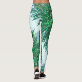 Jakarandablad Gröna Färger Leggings