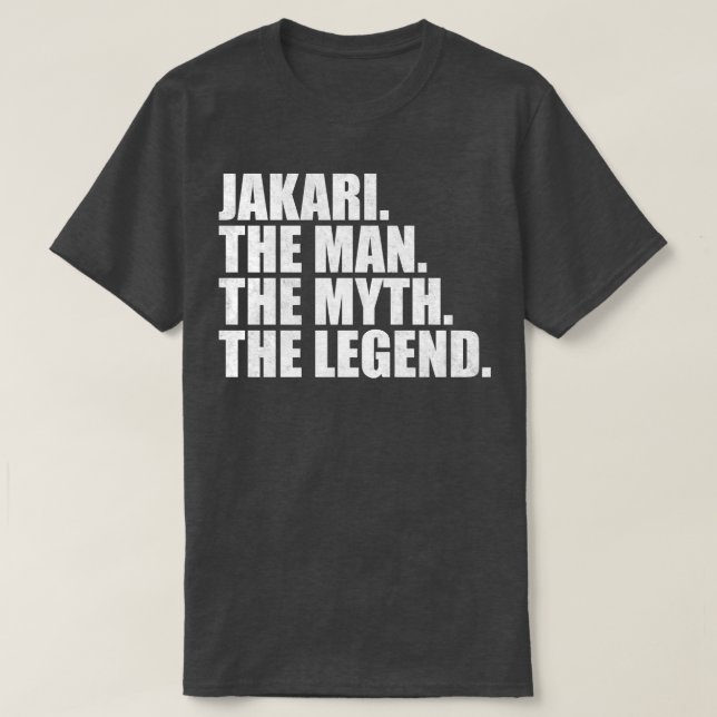 Jakari Jakari Namn Jakari som fått namn T Shirt (Design framsida)