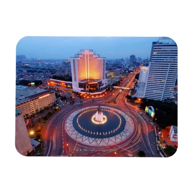 Jakarta Cityscape Magnet (Horisontell)