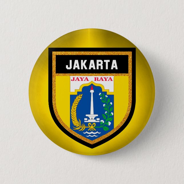 Jakarta Flagga Knapp (Framsida)