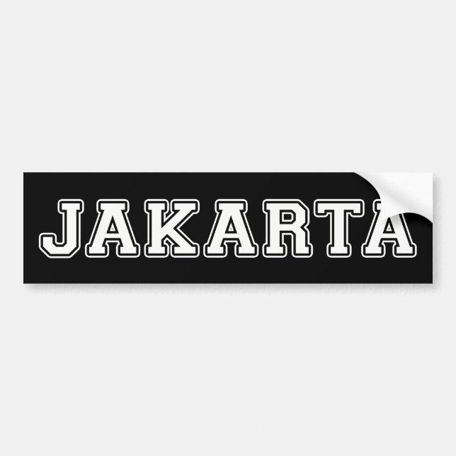 Jakarta Indonesia Bildekal (Framsidan)