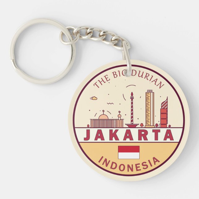 Jakarta Indonesia City Skyline Emblem (Framsidan)
