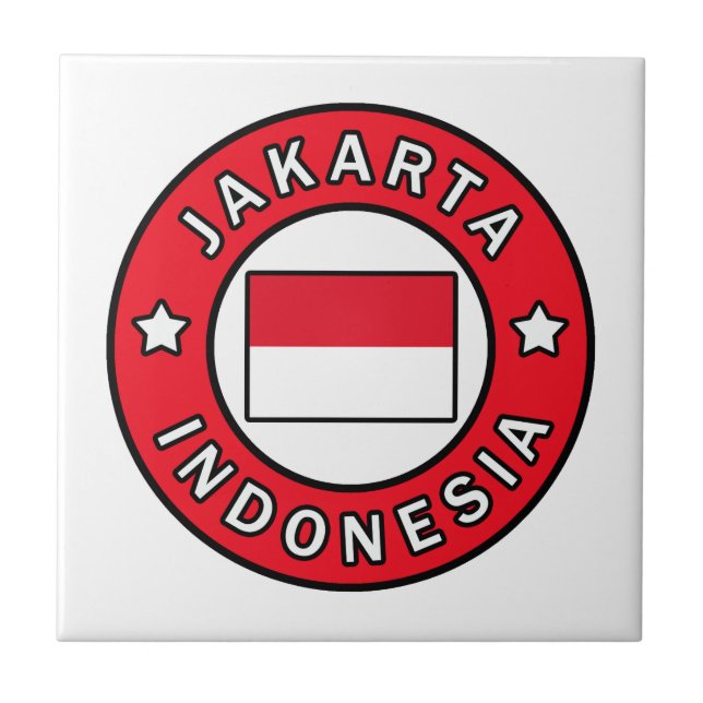 Jakarta Indonesia Kakelplatta (Framsidan)