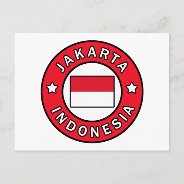 Jakarta Indonesia Vykort (Framsida)
