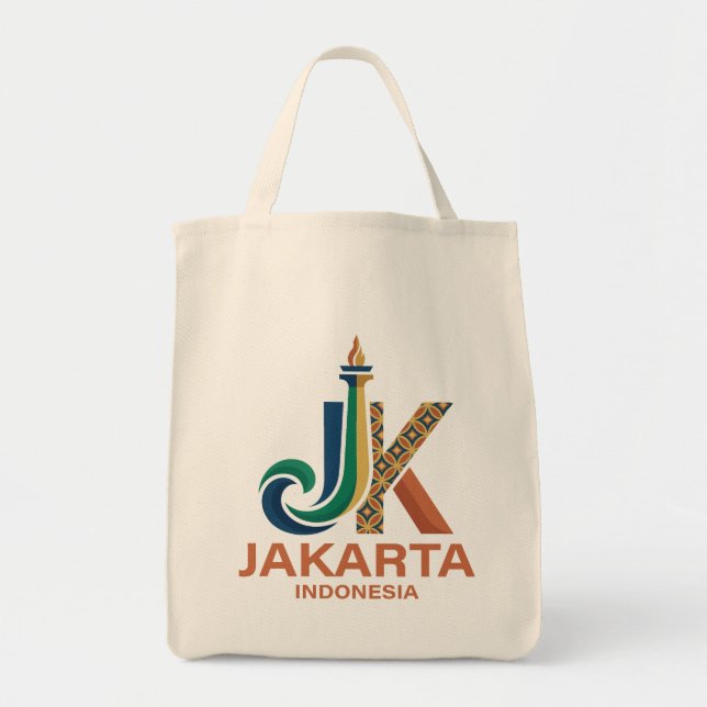 Jakarta Indonesien Sydostasien Tygkasse (Framsidan)
