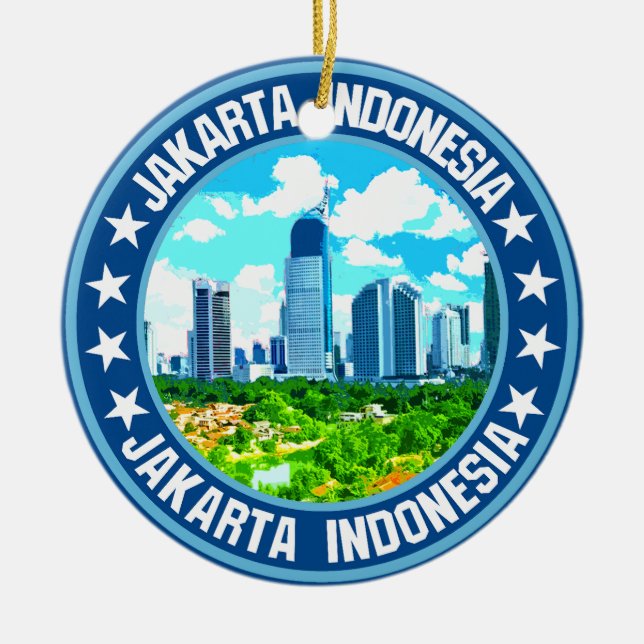 Jakarta Julgransprydnad Keramik (Framsidan)