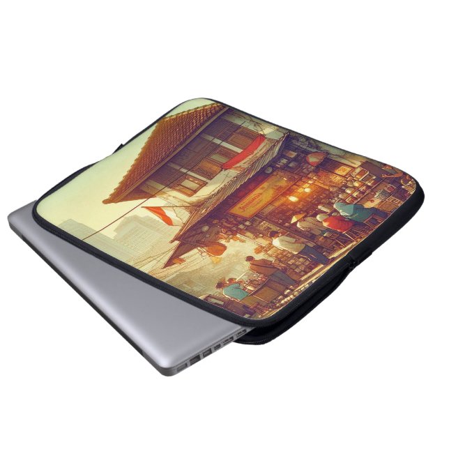 Jakarta Street Coffee Shop  Laptop Fodral (Framre botten)