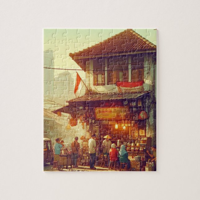 Jakarta Street Coffee Shop  Pussel (Vertikal)