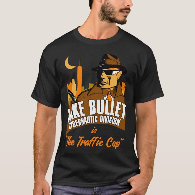 Jake Bullet Cybernautic Division är Trafikkontoret T Shirt (Framsida)
