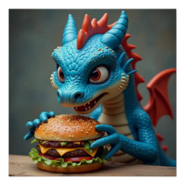 Jake Dragon's Burger Poster Perfect Poster