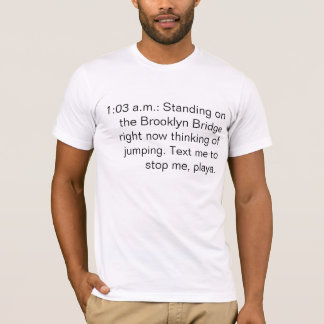 Jake och Amir: Textmeddelanden (utslagsplats) T-shirt