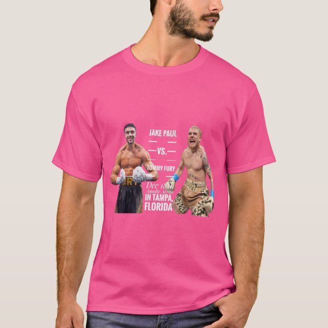 Jake Paul Vs Tommy Fury T Shirt (Framsida)