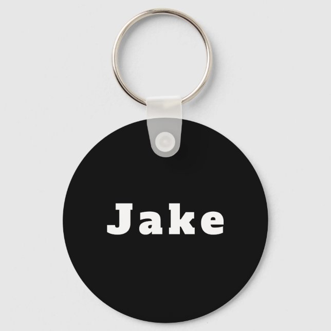 Jake schwarz weiß nyckelring (Framsida)