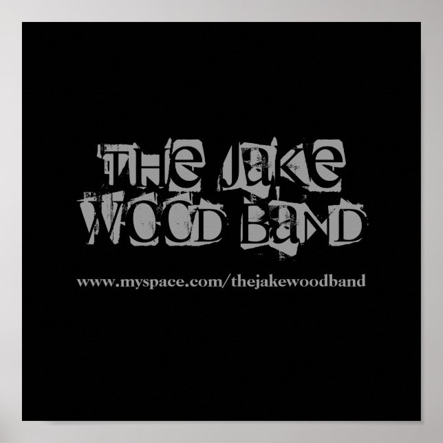 Jake Wood Band Poster (Framsidan)
