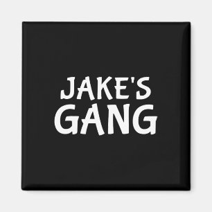 Jake's Gang First Namn Jake Bachelor Party Bröllop Magnet