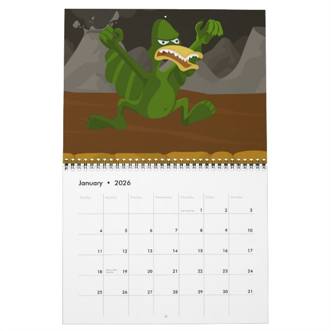 JakeWozniak.com 2013 kalender (Jan 2026)