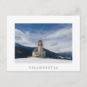 Jakob-kyrkan i Villnöss, vitt vykort