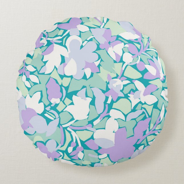 Jakobinsk kollage rund kudde (Framsidan)