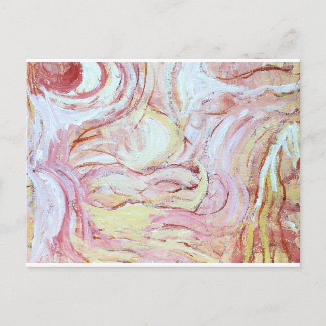 Jakobs brottning med ängeln (målning av abstrakt) vykort (Framsida)