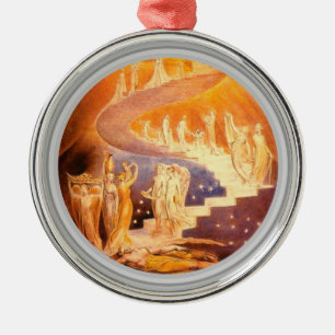 Jakobs dröm av William Blake Julgransprydnad Metall