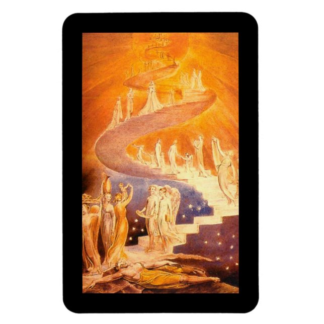 Jakobs dröm av William Blake Magnet (Vertikal)