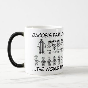 Jakobs familjemiljö aktiverad mugg