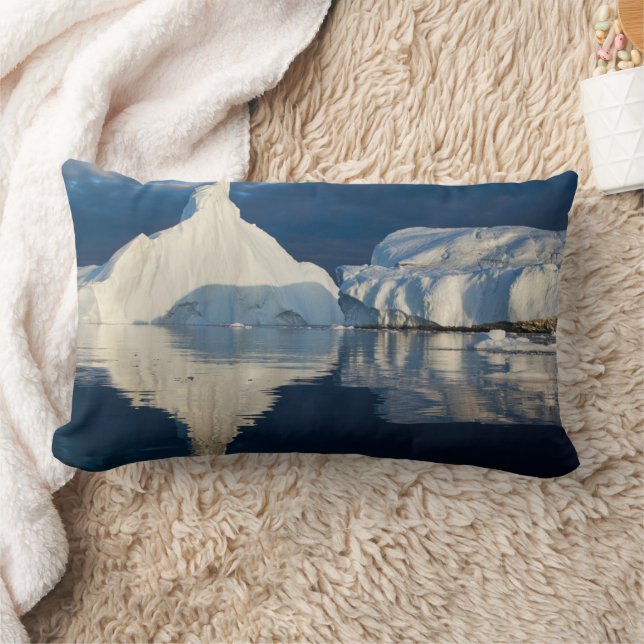 Jakobshavn Glacär Disko Bay Ilulissat, Grönland Lumbarkudde (Filt)