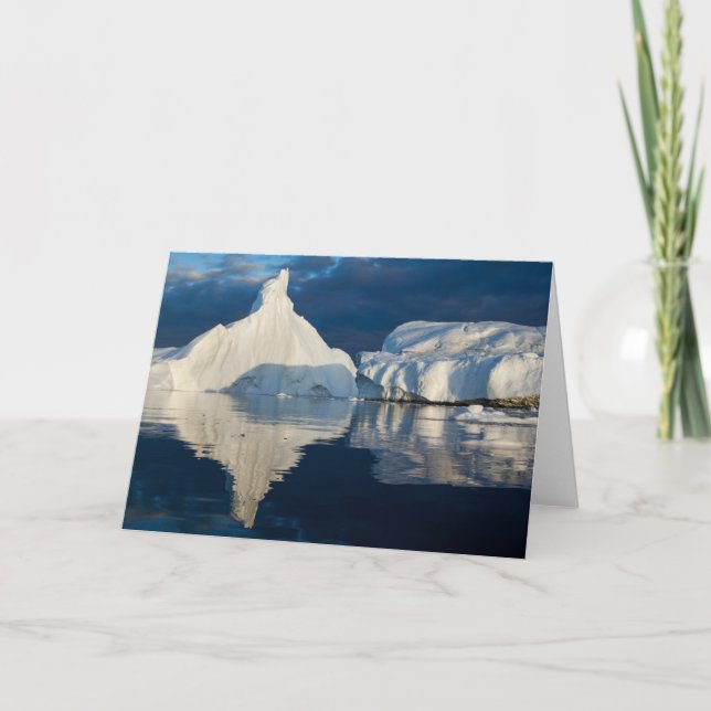 Jakobshavn glaciären Disko Bay Ilulissat, Grönland Kort (Framsida)