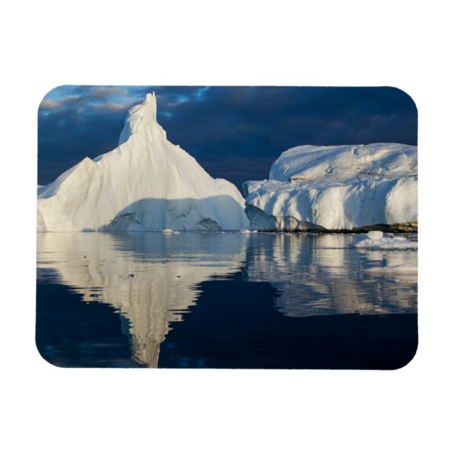 Jakobshavn glaciären Disko Bay Ilulissat, Grönland Magnet (Horisontell)