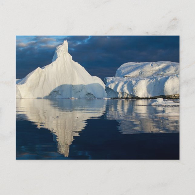 Jakobshavn glaciären Disko Bay Ilulissat, Grönland Vykort (Framsida)