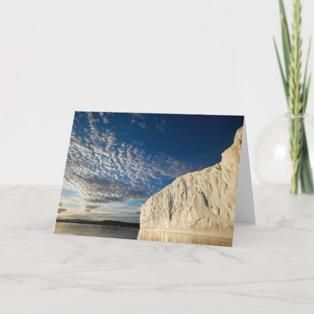 Jakobshavn Glacier i Disko Bay Kort (Framsida)