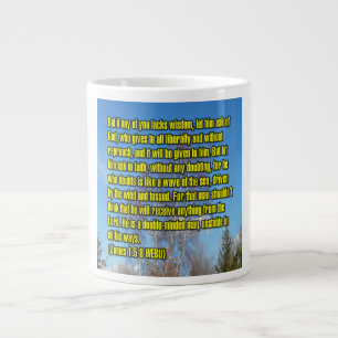 Jakobus 1:5-8 WEBU Mugg Jumbo Mugg